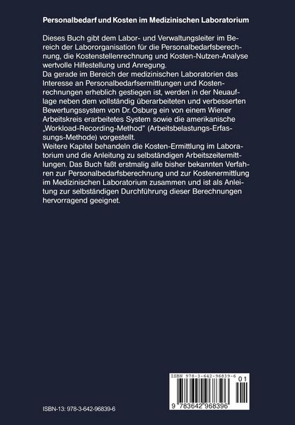 Produktbild: Personalbedarf und Kosten im Medizinischen Laboratorium