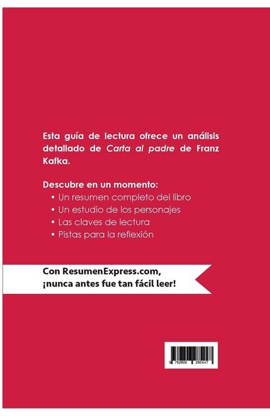 Produktbild: Carta al padre de Franz Kafka (Gu&iacute;a de lectura)
