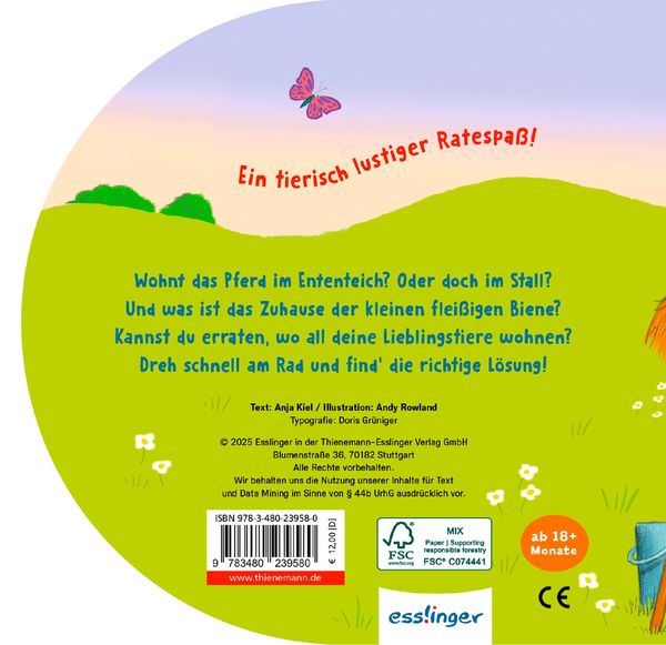 Produktbild: Dreh das Rad und find&acute;s heraus!: Welches Tier wohnt denn hier?
