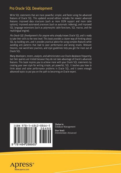 Produktbild: Pro Oracle SQL Development