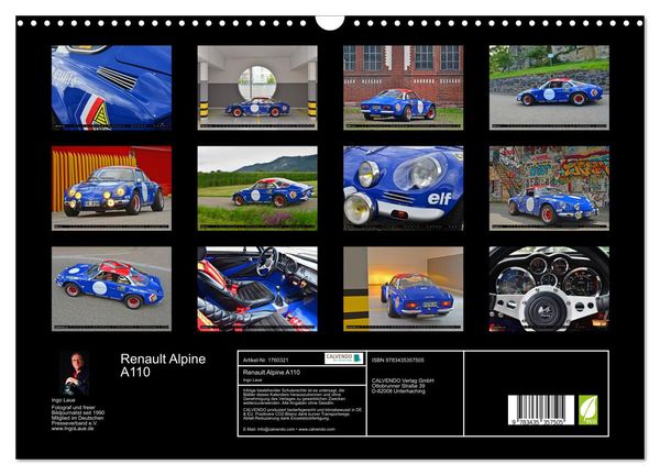 Produktbild: Renault Alpine A110 (Wandkalender 2025 DIN A3 quer), CALVENDO Monatskalender