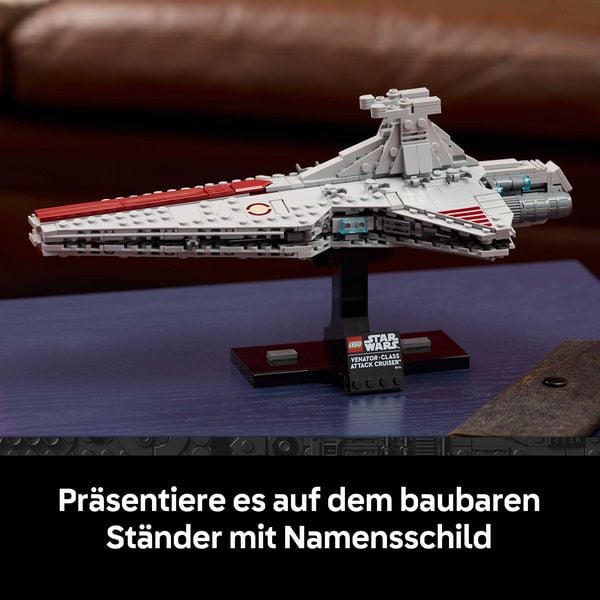 Produktbild: LEGO Star Wars 75441 Angriffskreuzer der Venator-Klasse, Raumschiff Deko