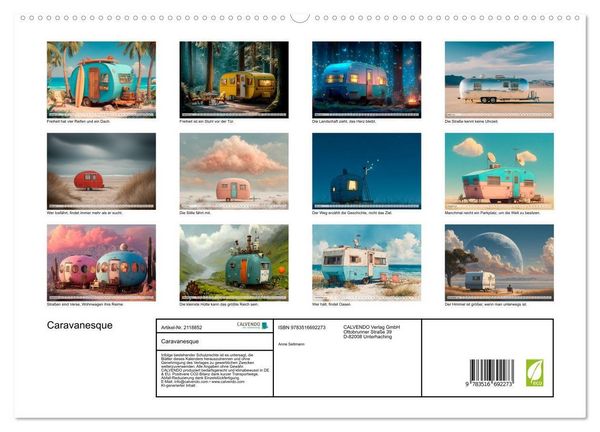 Produktbild: Caravanesque (hochwertiger Premium Wandkalender 2026 DIN A2 quer), Kunstdruck in Hochglanz