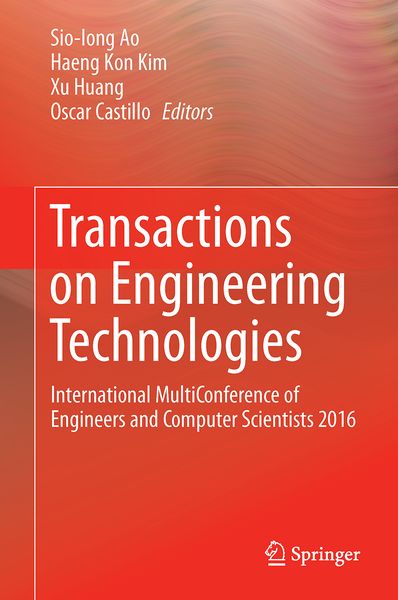 Produktbild: Transactions on Engineering Technologies
