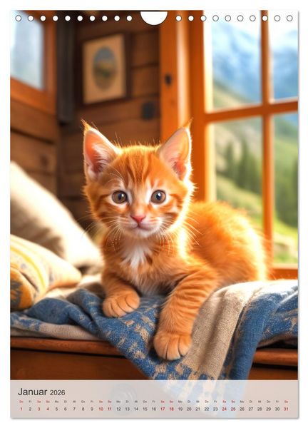 Produktbild: Katzenkinder (Wandkalender 2026 DIN A4 hoch), CALVENDO Monatskalender