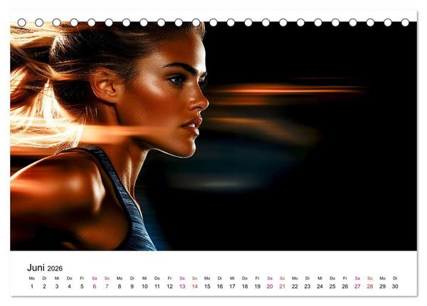 Produktbild: Sport Art (Tischkalender 2026 DIN A5 quer), CALVENDO Monatskalender