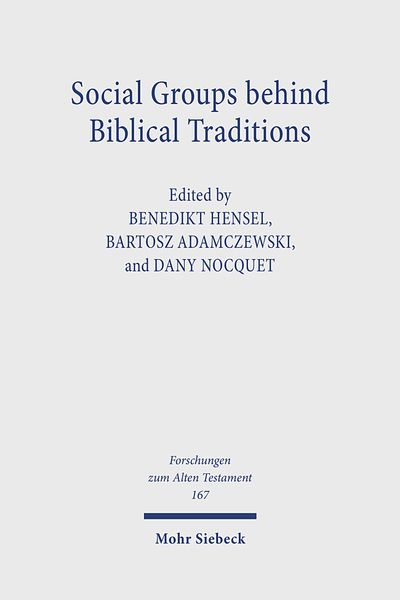 Produktbild: Social Groups behind Biblical Traditions