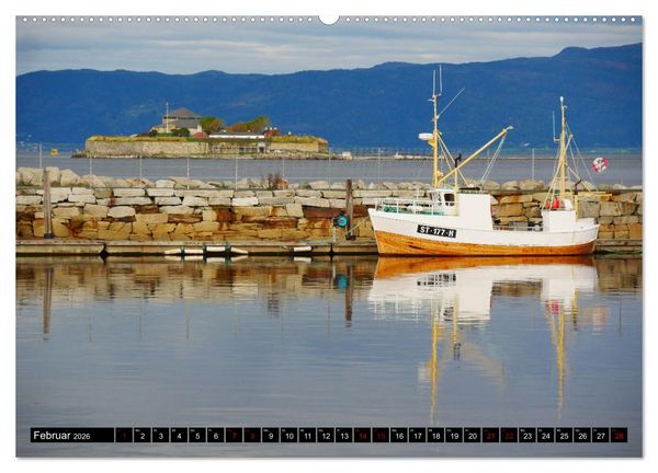 Produktbild: Bergen - Kirkenes - Bergen mit dem Postschiff (hochwertiger Premium Wandkalender 2026 DIN A2 quer), Kunstdruck in Hochglanz