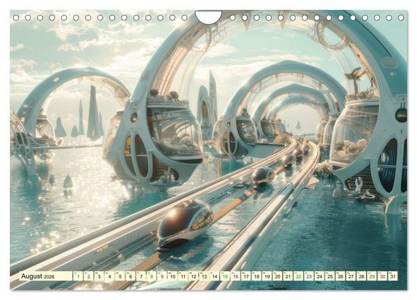 Produktbild: Science-Fiction Wasserwelten (Wandkalender 2026 DIN A4 quer), CALVENDO Monatskalender