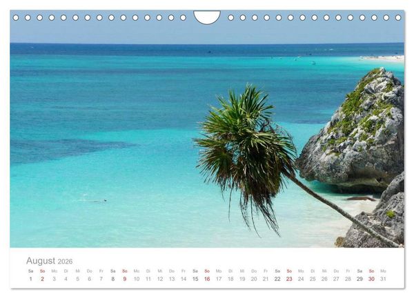 Produktbild: Tulum - Mexico (Wandkalender 2026 DIN A4 quer), CALVENDO Monatskalender