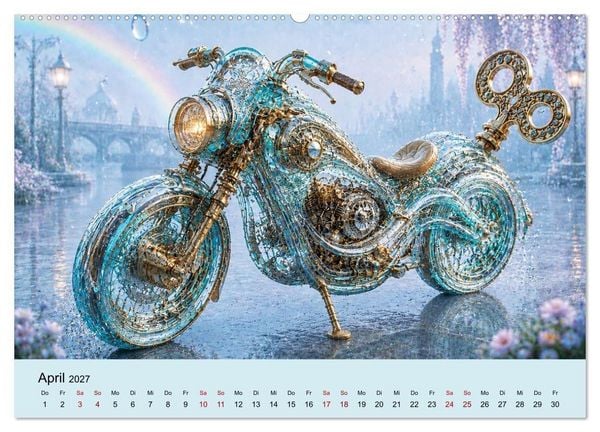 Produktbild: STEAMPUNK Motorcycles (Wandkalender 2027 DIN A2 quer), CALVENDO Monatskalender