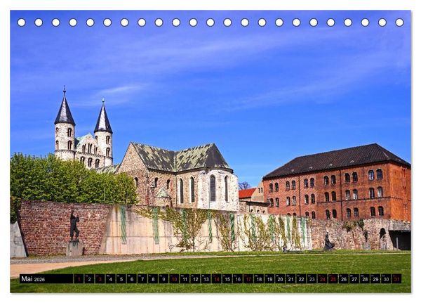 Produktbild: Magdeburg an der Elbe 2026 (Tischkalender 2026 DIN A5 quer), CALVENDO Monatskalender
