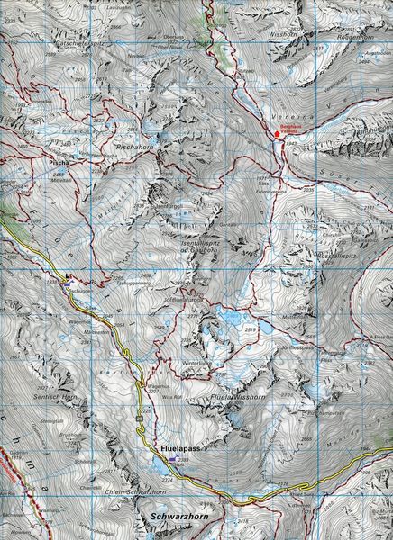 Produktbild: Davos - St. Moritz / Oberengadin 36 Wanderkarte 1:40 000 matt laminiert