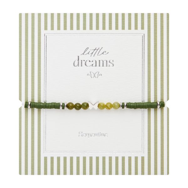 Produktbild: Armband - "little dreams" Serpentin - Edelstahl - Schmetterling