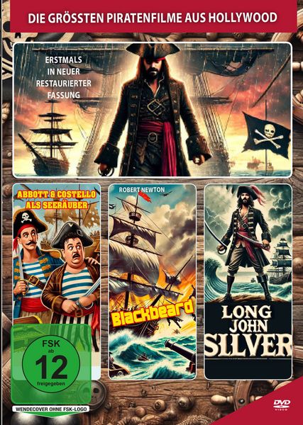 Produktbild: Die gr&ouml;&szlig;ten Piratenfilme aus Hollywood [3 DVDs]