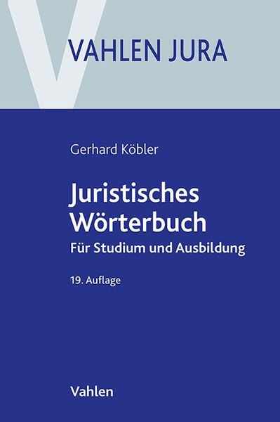 Produktbild: Juristisches W&ouml;rterbuch
