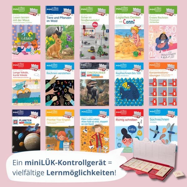 Produktbild: miniL&Uuml;K-Set. Vorschule/ 1. Klasse: WAS IST WAS WELTRAUM - Lesen, Rechnen, Konzentrieren