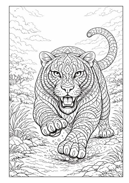 Produktbild: Mandala Tiere Malbuch f&uuml;r Erwachsene mit 50 sch&ouml;nen Ausmalmotiven
