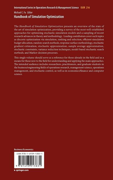 Produktbild: Handbook of Simulation Optimization