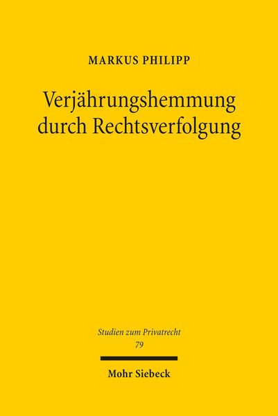 Produktbild: Verj&auml;hrungshemmung durch Rechtsverfolgung