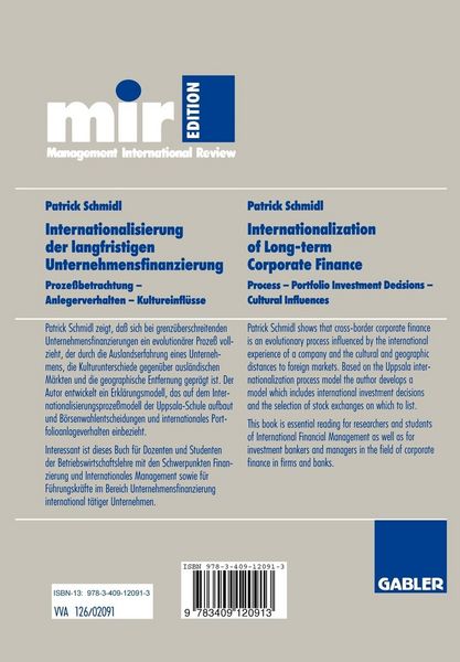 Produktbild: Internationalisierung der langfristigen Unternehmensfinanzierung