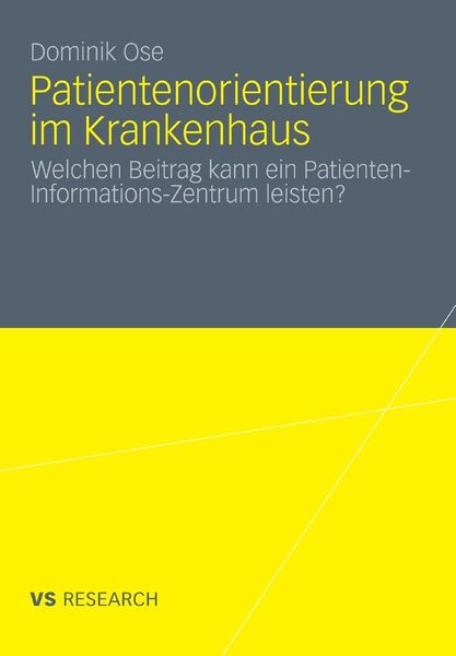 Produktbild: Patientenorientierung im Krankenhaus