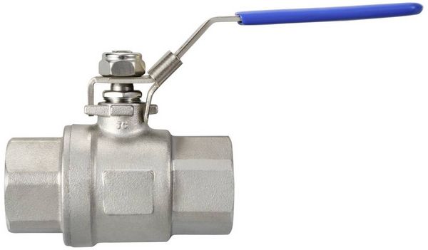 Produktbild: TRU COMPONENTS TC-2PC-DN25-316 TC-12770356 Standard-Kugelhahn Innengewinde: G1" 64 bar (max) 1 St.