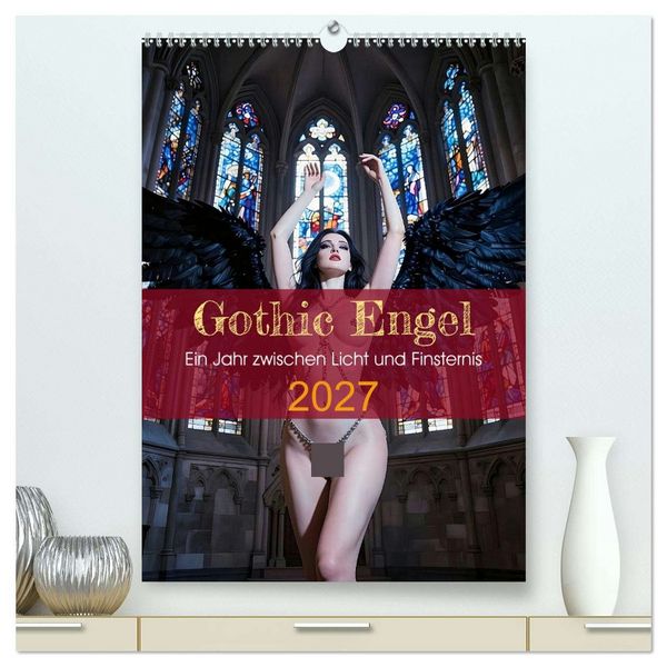 Produktbild: Gothic Engel (hochwertiger Premium Wandkalender 2027 DIN A2 hoch), Kunstdruck in Hochglanz