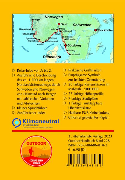 Produktbild: Schweden/Norwegen: Nordseek&uuml;stenradweg