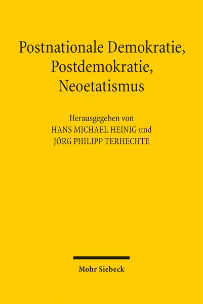Produktbild: Postnationale Demokratie, Postdemokratie, Neoetatismus