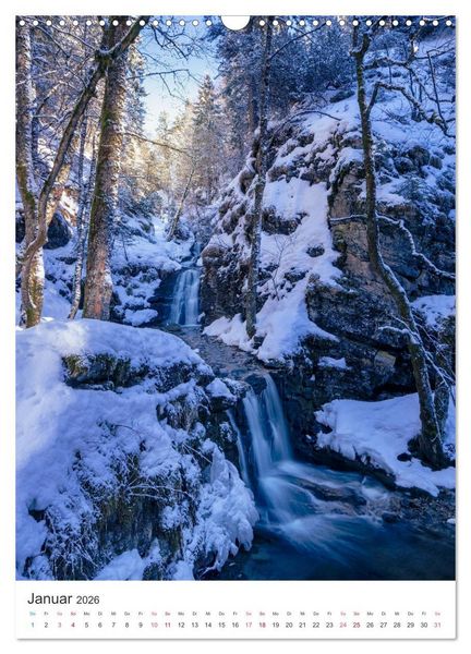 Produktbild: Allg&auml;uer Wasserf&auml;lle (Wandkalender 2026 DIN A3 hoch), CALVENDO Monatskalender