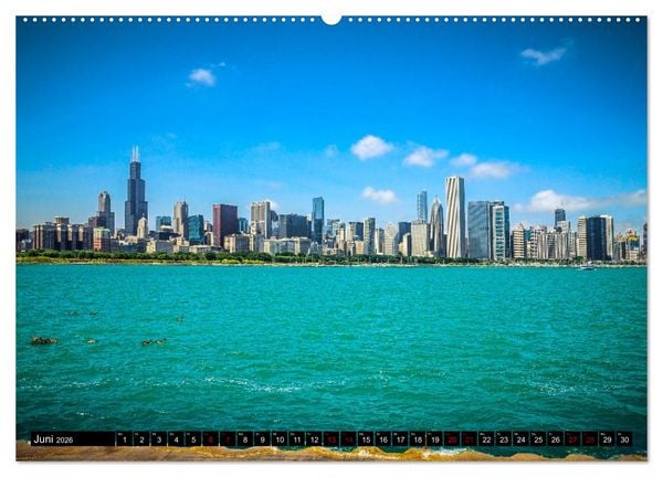 Produktbild: Chicago Impressionen (Wandkalender 2026 DIN A2 quer), CALVENDO Monatskalender