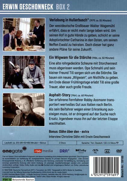 Produktbild: Erwin Geschonneck-Box 2 (DDR TV-Archiv) [2 DVDs]