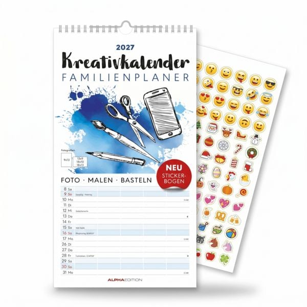 Produktbild: Kreativkalender Familienplaner 2027