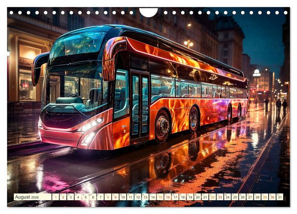 Produktbild: Busse Fantasien (Wandkalender 2026 DIN A4 quer), CALVENDO Monatskalender