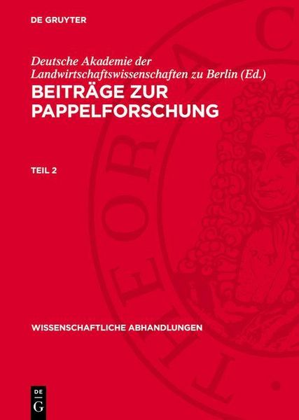 Produktbild: Beitr&auml;ge zur Pappelforschung. Teil 2