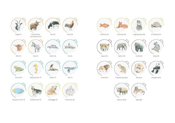 Produktbild: Tiere zeichnen in 10 Minuten. 50 Tiere schnell und naturgetreu gezeichnet