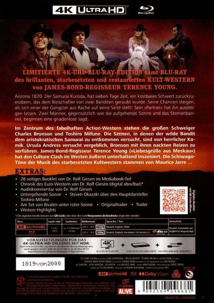 Produktbild: Rivalen unter roter Sonne - 2-Disc Limited Collector's Edition Mediabook (4K Ultra HD+Blu-ray)