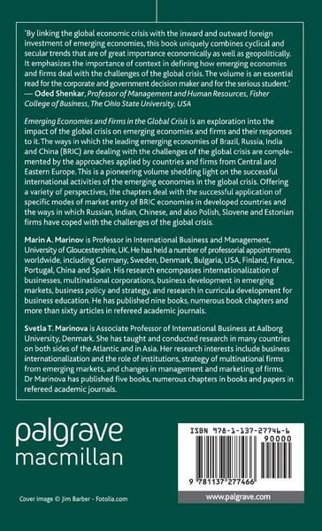 Produktbild: Emerging Economies and Firms in the Global Crisis