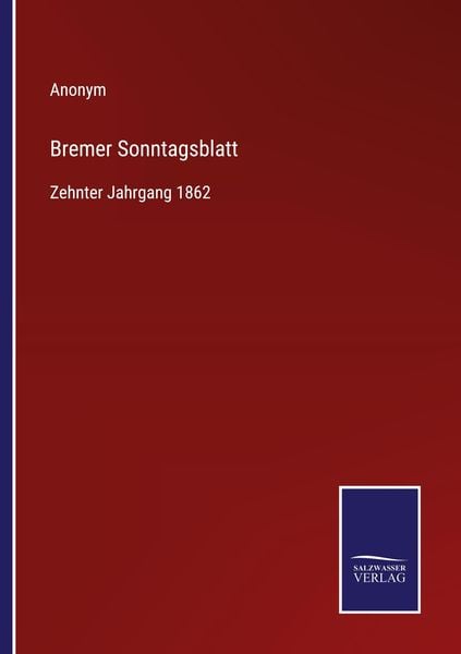 Bremer Sonntagsblatt, Taschenbuch von , Outlook, 978-3-375-07734-1