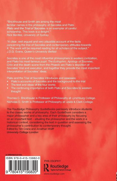 Produktbild: Routledge Philosophy GuideBook to Plato and the Trial of Socrates