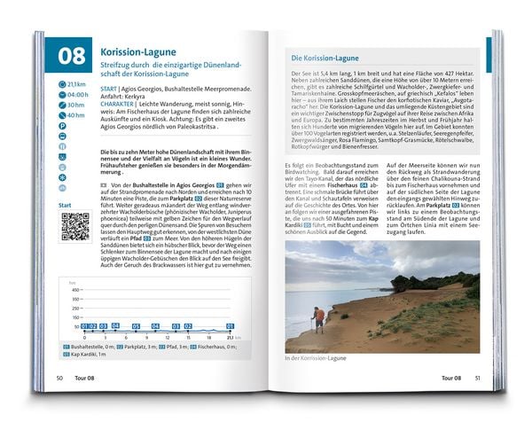 Produktbild: KOMPASS Wanderf&uuml;hrer Korfu mit Paxos und den Diapontischen Inseln, 40 Touren mit Extra-Tourenkarte