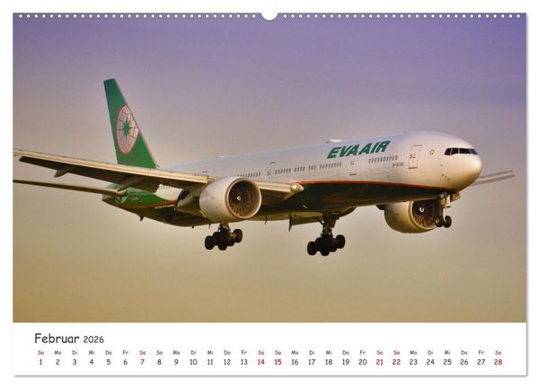 Produktbild: Flugzeuge auf Europas Flugh&auml;fen (Wandkalender 2026 DIN A2 quer), CALVENDO Monatskalender