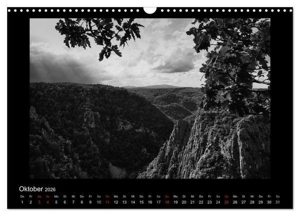 Produktbild: Harz-Bilder in monochrome (Wandkalender 2026 DIN A3 quer), CALVENDO Monatskalender