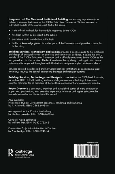 Produktbild: Building Services, Technology and Design