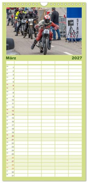 Produktbild: Familienplaner 2027 - Motorr&auml;der am Jochpass mit 5 Spalten (Wandkalender, 21 x 45 cm) CALVENDO