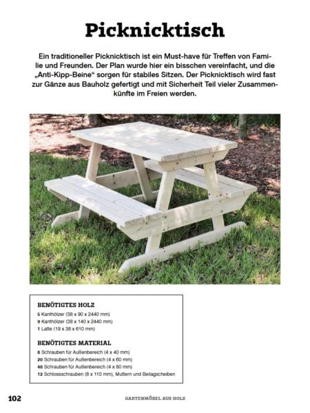 Produktbild: Gartenm&ouml;bel aus Holz