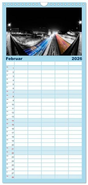 Produktbild: Familienplaner 2026 - STUTTGART 2026 auf den zweiten Blick mit 5 Spalten (Wandkalender, 21 x 45 cm) CALVENDO