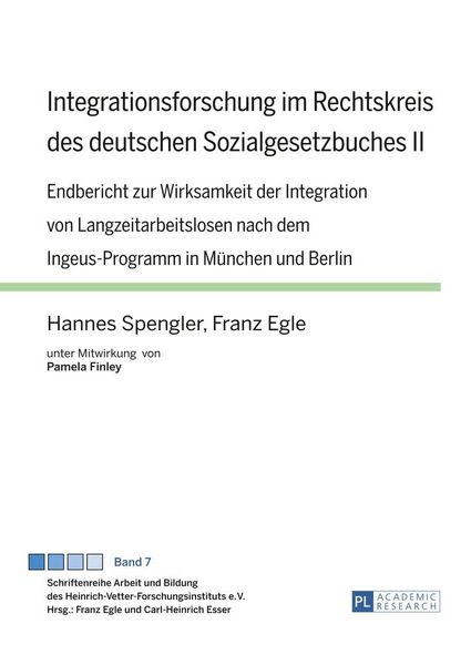 Produktbild: Integrationsforschung im Rechtskreis des deutschen Sozialgesetzbuches II
