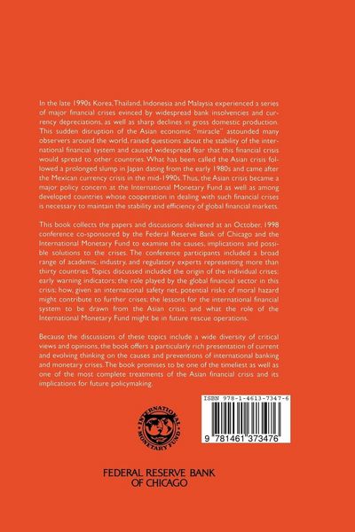 Produktbild: The Asian Financial Crisis: Origins, Implications, and Solutions